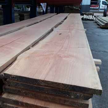 Product photograph of 19 x 225mm Average Width Waney Edge Douglas Fir 9" (Average) Waney Edge Douglas Fir Cladding